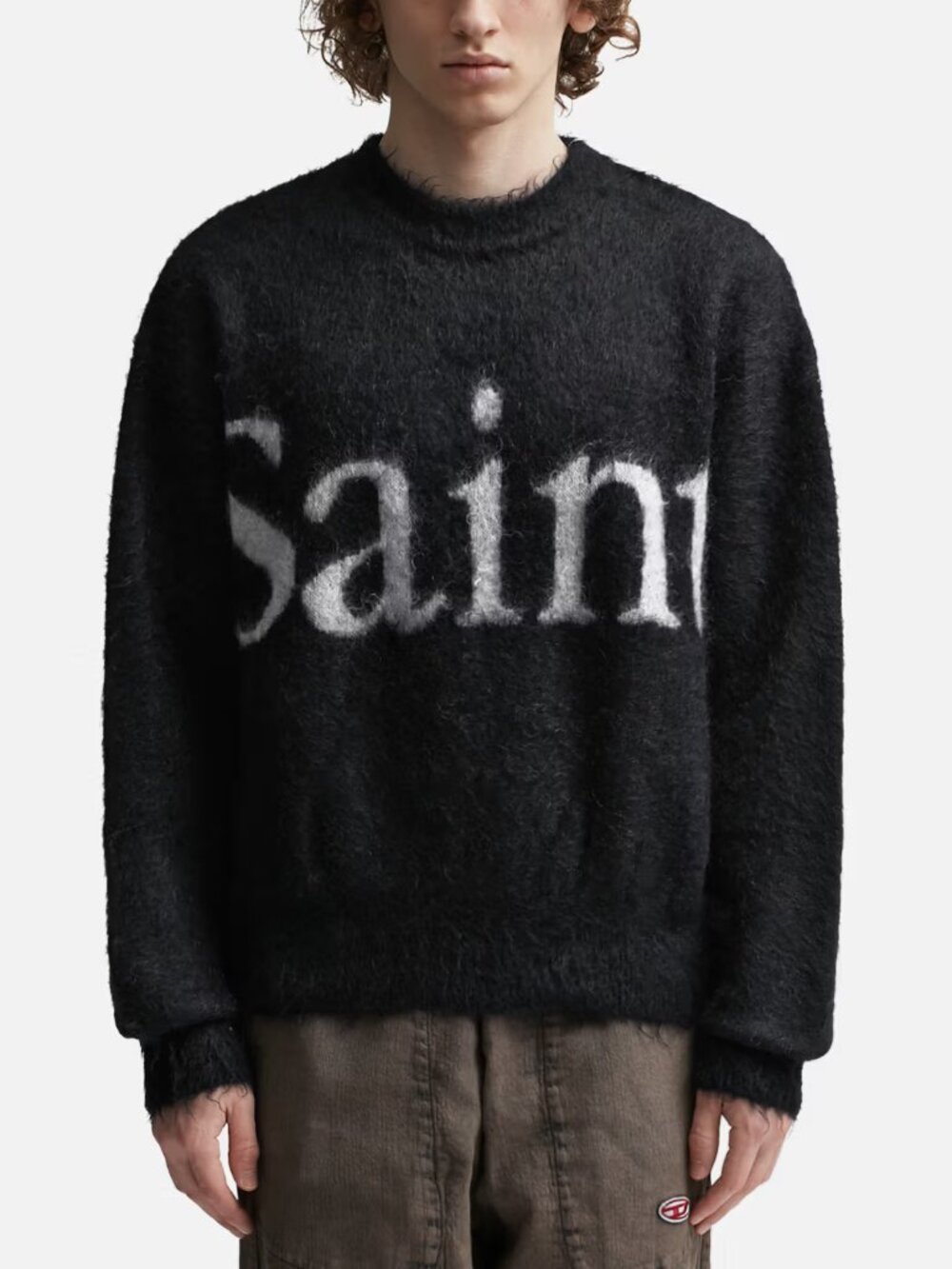 Saint MX6 Lifestyle Mohair Black Logo Sweater size XL